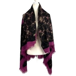 Coach Signature Horse And Carriage Camouflage Print Oversized Square Scarf Wrap